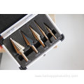 Step Drill Bit Set with Aluminum Case